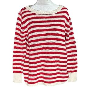 Claudia Nichole Women’s Cashmere Blend Striped Sweater. Size Large